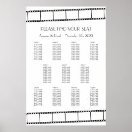 Filmsterren Filmstrook Trouw Zittijd Chart Poster