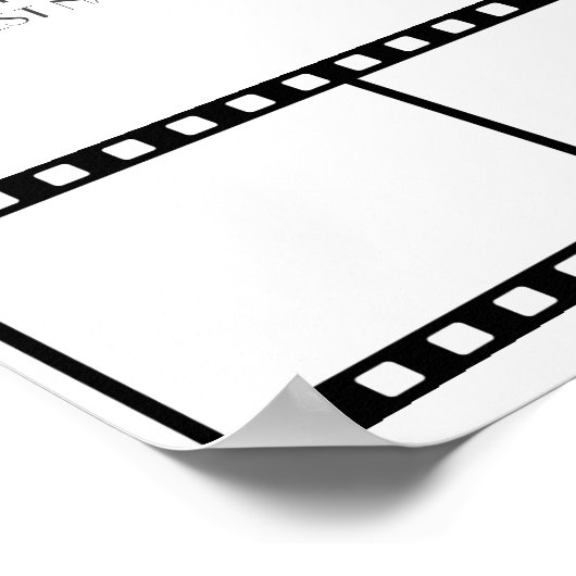 Filmsterren Filmstrook Trouwzaal Plaatsing Poster (Hoek)
