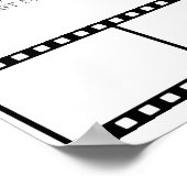 Filmsterren Filmstrook Trouwzaalstoelindeling Poster (Hoek)