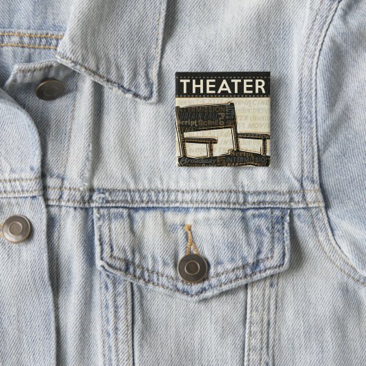 filmstoel vierkante button 5,1 cm (In situ)