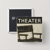  filmstoel vierkante button 5,1 cm (Voorkant /achterkant)