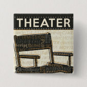 filmstoel vierkante button 5,1 cm (Voorkant)