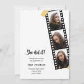 Filmstrip 4 Fotocollage Afstuderen Aankondiging (Voorkant)