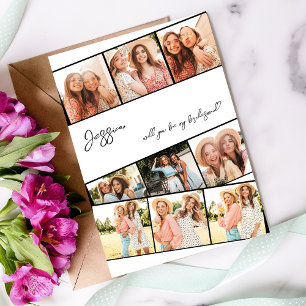 Filmstrip 9 Foto is Bridesmaid - partijvoorstel Kaart
