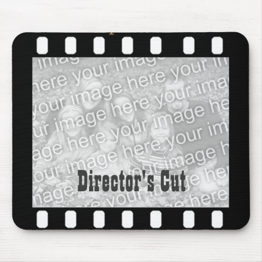 Filmstrip Aangepaste foto Lijst Directeur Mousepad Muismat (Voorkant)