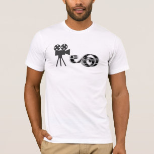 Filmstrip en filmcamera t-shirt