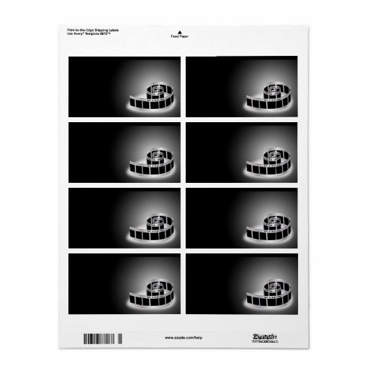 Filmstrip Etiket (Full Sheet)