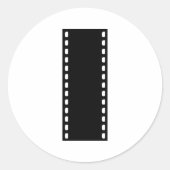 Filmstrip - Film Ronde Sticker (Voorkant)