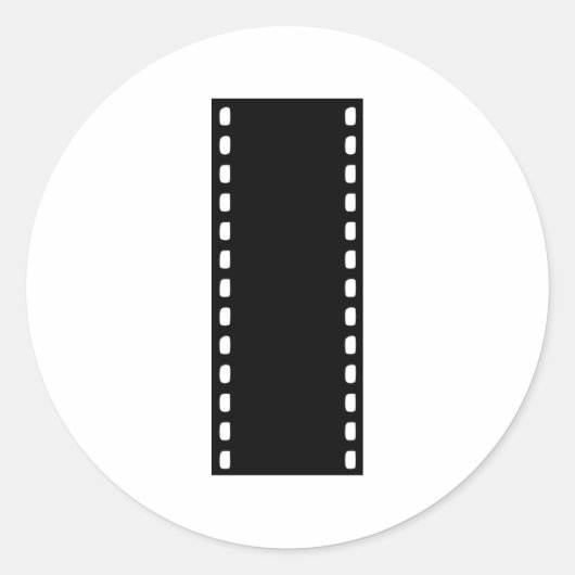 Filmstrip - Film Ronde Sticker (Voorkant)