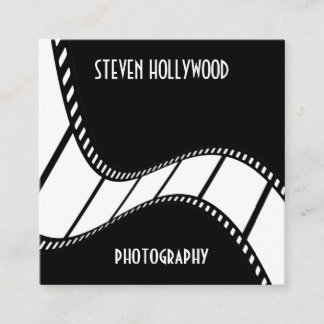 Filmstrip Filmfilm Regelmatige professionele Sjabl Vierkante Visitekaartje