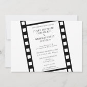 Filmstrip Foto Collage Weddenschap Save The Date (Achterkant)