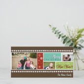 Filmstrip Foto-feestdag Feestdagenkaart (Staand voorkant)