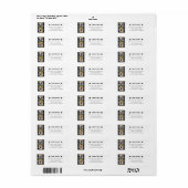 Filmstrip Fotocollage Afstuderen Adres Etiket (Full Sheet)