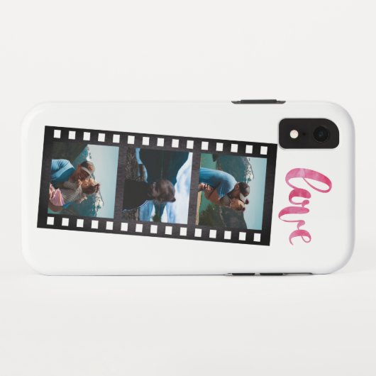 Filmstrip fotocollage Case-Mate iPhone case (Achterkant (horizontaal))