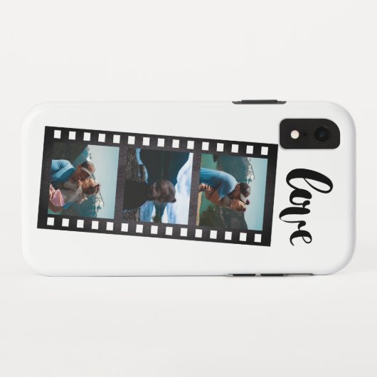 Filmstrip fotocollage Case-Mate iPhone case (Achterkant (horizontaal))