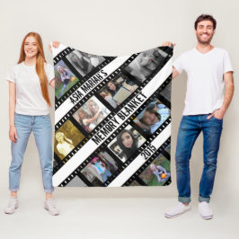 Filmstrip-fotoframes fleece deken