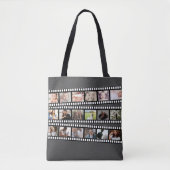 Filmstrip gepersonaliseerd met uw eigen foto's tote bag (Voorkant)