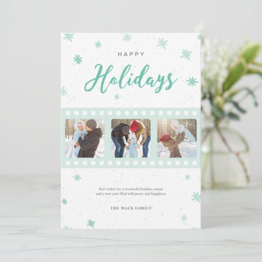 Filmstrip Kerstkaart (Staand voorkant)