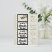  filmstrip komt binnenkort foto-Briefkaarten Aankondigingskaart (Staand voorkant)