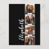 Filmstrip Lijst 4 Fotocollage vierkantjes Briefkaart (Voorkant)