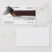 Filmstrip met reflectie op witte achtergrond visitekaartje (Voorkant / Achterkant)