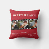 Filmstrip Photo Valentijnsdag Gift Kussen (Achterkant)