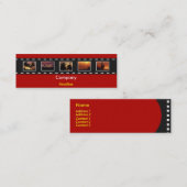 Filmstrip profielkaart mini visitekaartje (Voorkant / Achterkant)