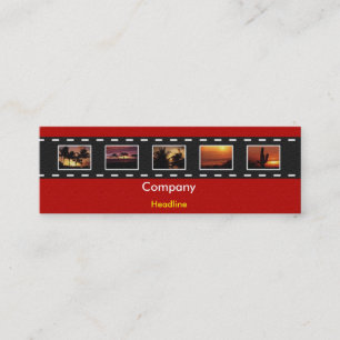 Filmstrip profielkaart mini visitekaartje