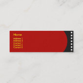 Filmstrip profielkaart mini visitekaartje (Achterkant)