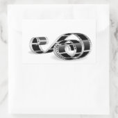 Filmstrip Rechthoekige Sticker (Tas)