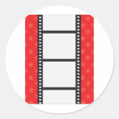 Filmstrip Ronde Sticker (Voorkant)