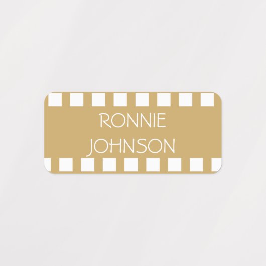 Filmstrip Roze kleurgecodeerde wasnaam Labels (Design 2)