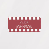Filmstrip Ruby Roze Kleur Gecodeerde Kleding Naam Labels (Design 1)