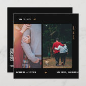  filmstrip Save the Date Invitation Kaart (Voorkant / Achterkant)