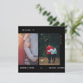  filmstrip Save the Date Invitation Kaart (Staand voorkant)