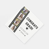 Filmstrip Vier foto collage afstudeerfeest Servet (Hoek)