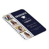 Filmstrip Vier foto collage Afstuderen | Blauw Magneet (Rechterzijde)