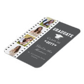 Filmstrip Vier foto collage Afstuderen | Gray Magneet (Linkerzijde)