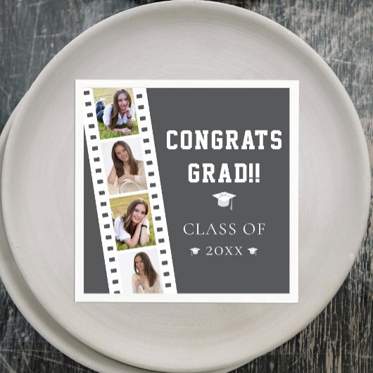 Filmstrip Vier foto collage Afstuderen | Gray Servet