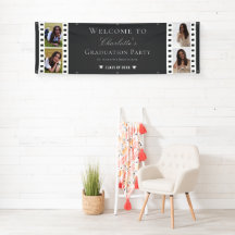 Filmstrip Vier foto collage Afstuderen | Gray