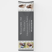 Filmstrip Vier foto collage Afstuderen | Gray Spandoek (Verticaal)