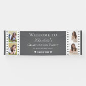 Filmstrip Vier foto collage Afstuderen | Gray Spandoek (Horizontaal)