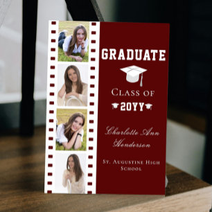 Filmstrip Vier foto collage Afstuderen Red Kaart