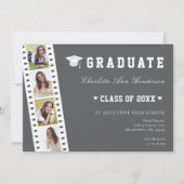 Filmstrip Vier Fotocollage Open Huis | Gray Kaart (Voorkant)