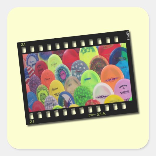 Filmstrip Vierkante Sticker (Voorkant)