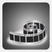 Filmstrip Vierkante Sticker (Voorkant)
