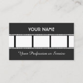 Filmstrip voor filmmakers en videografen visitekaartje (Voorkant)