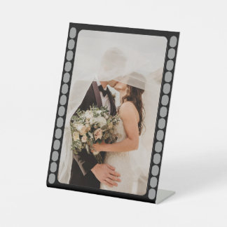 Filmstripfoto Reclamebord Met Voetstuk