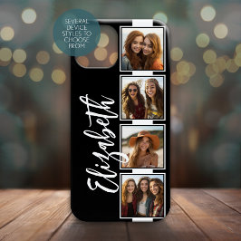 Filmstrippen voor zwart-wit fotocollage op vierkan Case-Mate iPhone case