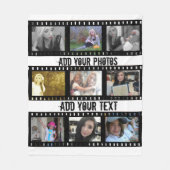 Filmstrips 9 Fotoframes Fleece Blanket Deken (Voorkant)